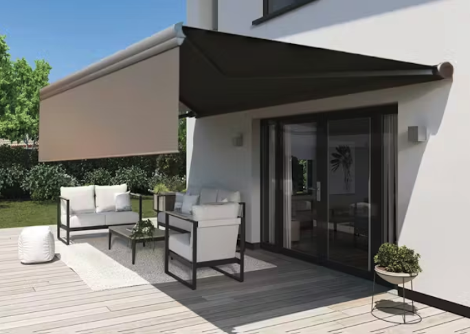 awnings in east sussex - custom awning fabric extended valance